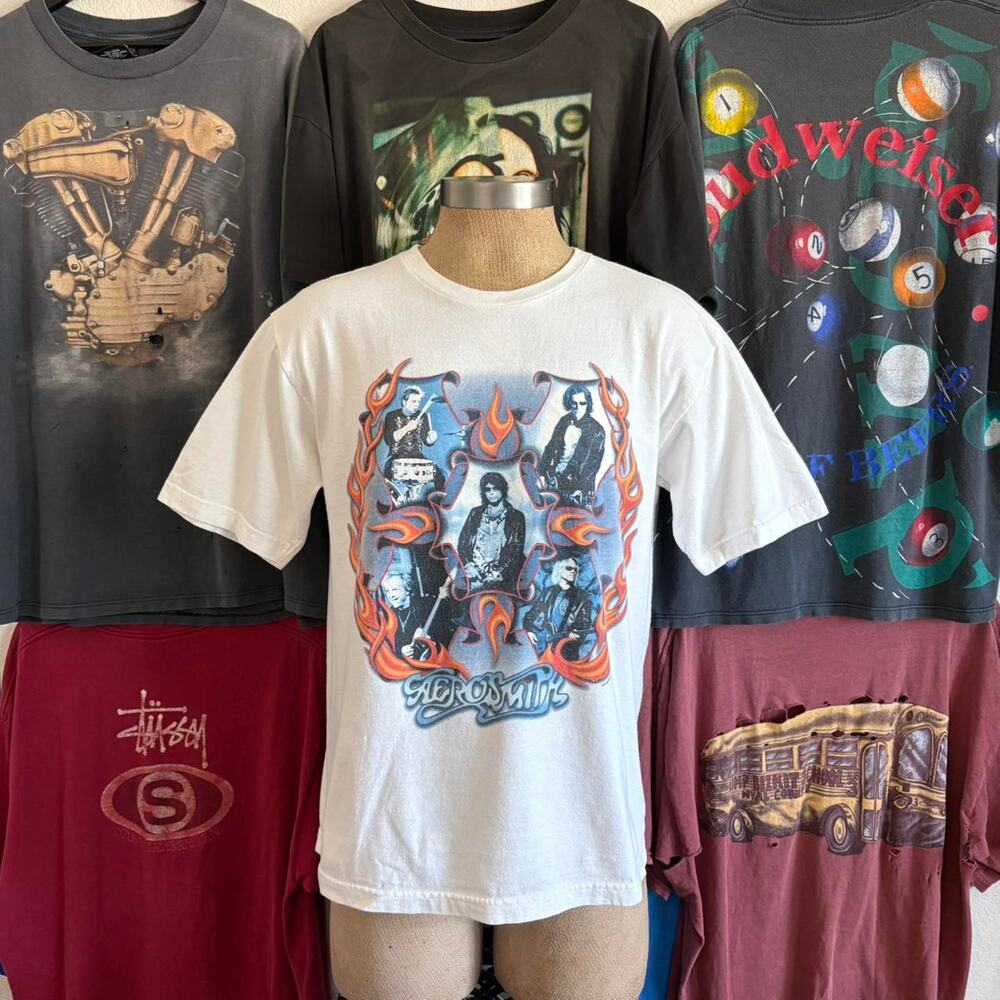 Vintage 2000s aerosmith band t shirt